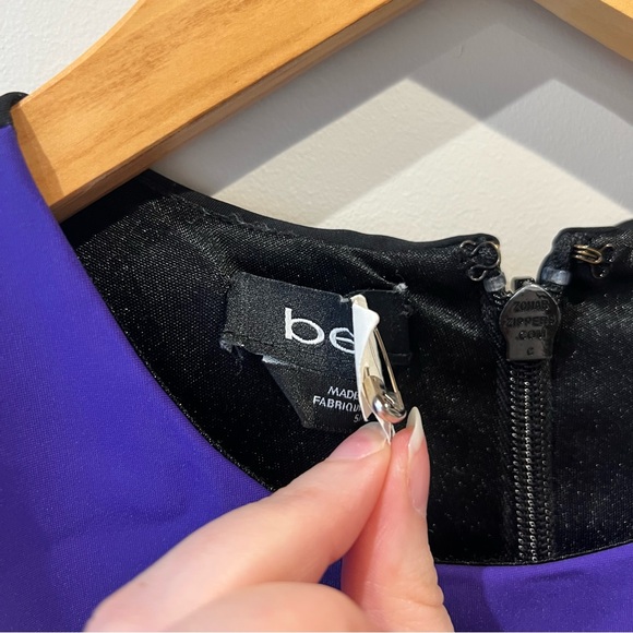 Bebe Purple Asymmetrical Mini Dress - Picture 5 of 9